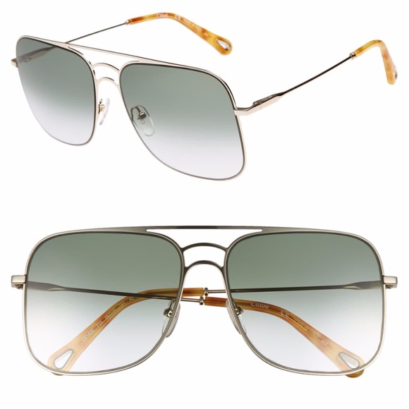 Chloe | Accessories | Chloe 58mm Square Aviator Sunglasses  display picture 3